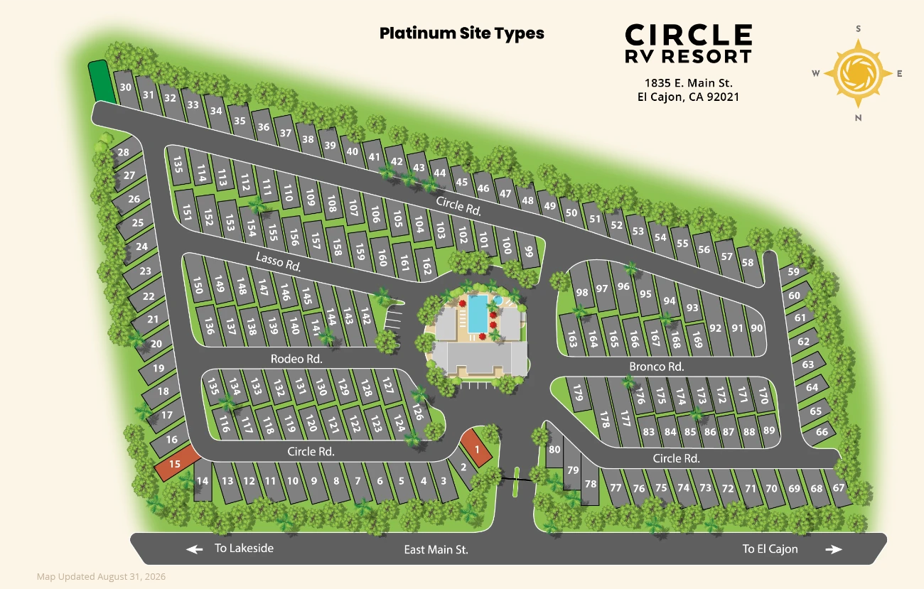 Circle RV Resort Platinum site type