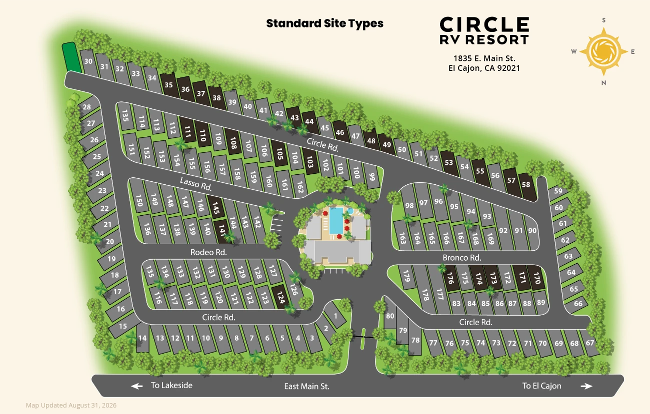 Circle RV Resort standard site type