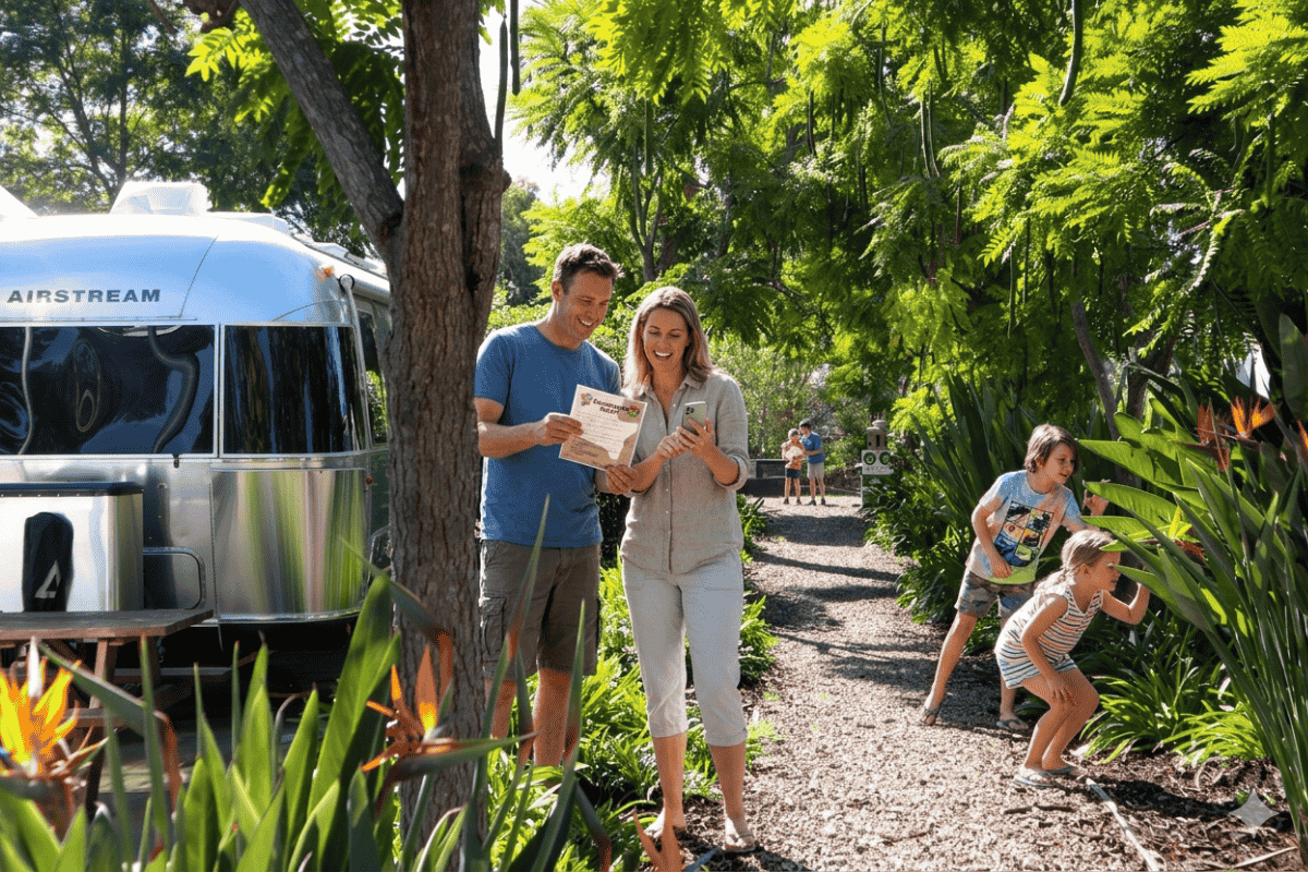 Family having fun at Escondido RV Resort