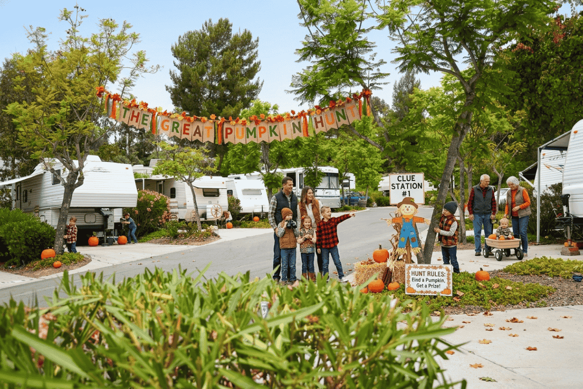 The Great Pumpkin Hunt at Escondido RV Resort