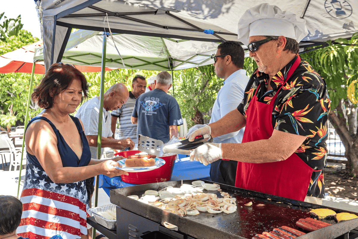 BBQ & Pool party at San Diego RV Resort