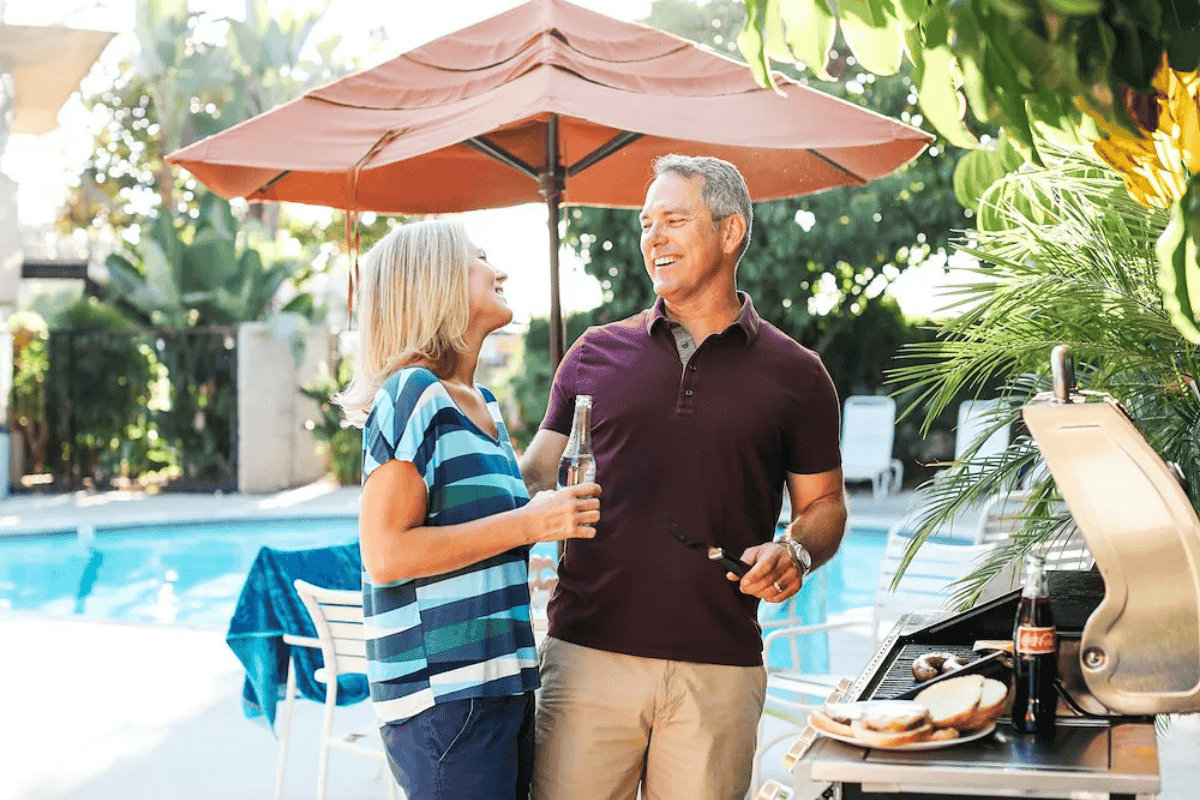 Happy couple at San Diego RV Resort
