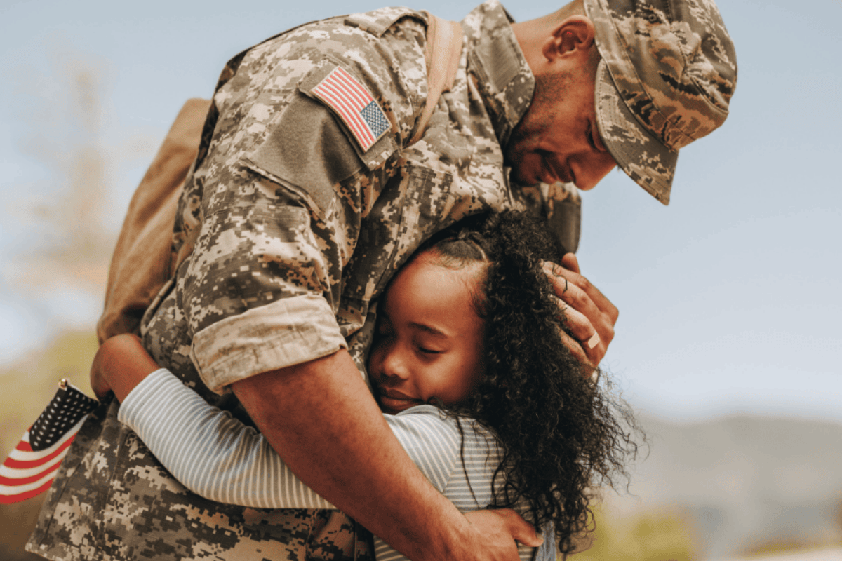 Military dad reunited with his daughter