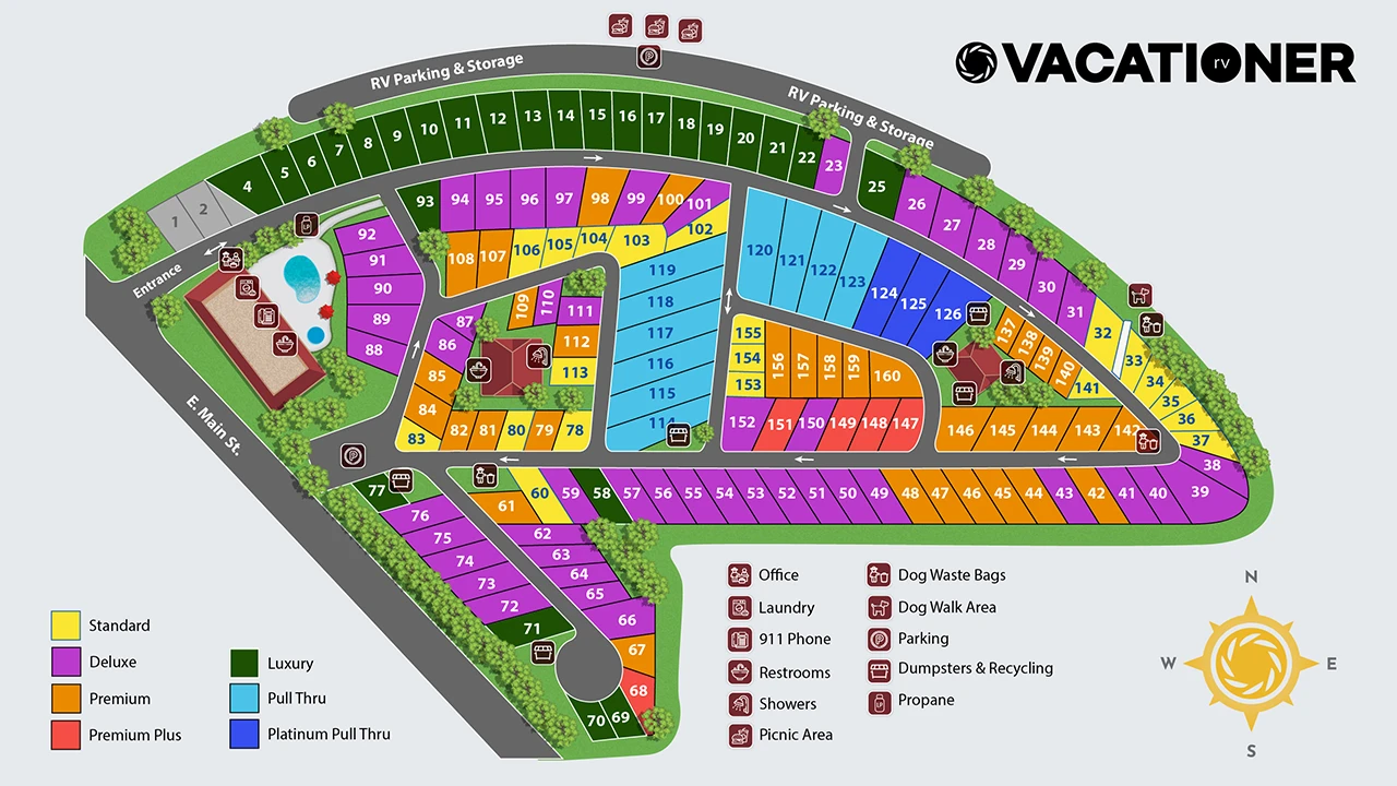 vacationer rv park site map small