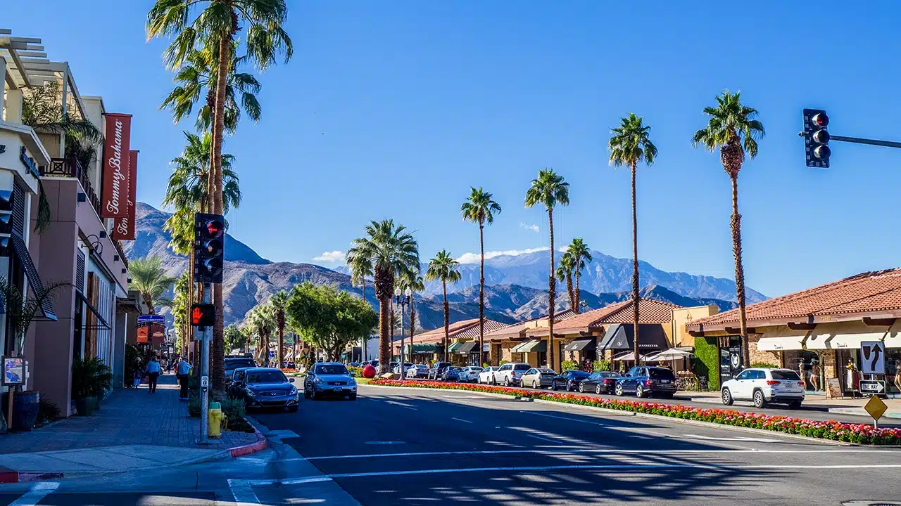Palm Desert in January means shopping