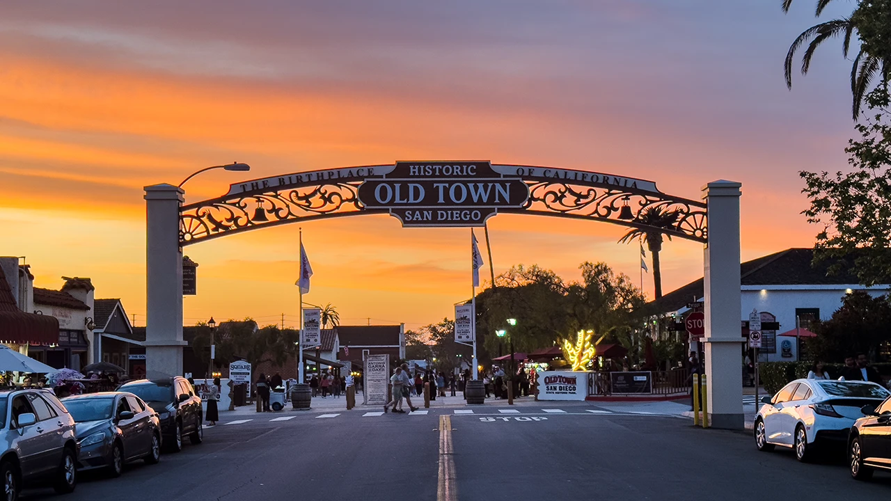 Old Town San Diego at Sunset